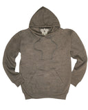 Adult Mens 100% Cotton Fleece Hoodie Jumper Pullover Sweater Warm Sweatshirt - Charcoal Grey - XL