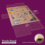 1500 Piece Rotating Wooden Jigsaw Puzzle Table 6 Drawers Board