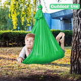 Red Kids' Outdoor Hanging Swing Pod Chair - Comfortable & Durable Hammock for Play