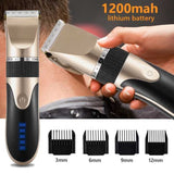 Pink Rechargeable Pet Hair Clipper with Adjustable Blades