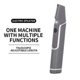 Rechargeable Hair Epilator - Adjustable Length for Face/Body, Painless Removal