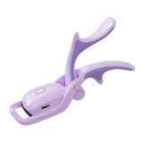Purple Heated Eyelash Curler - 3 Temp Settings, USB Rechargeable & Compact