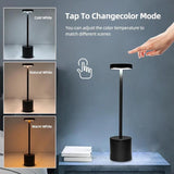 White Touch LED Lamp - Adjustable Color Changing Bedside Light for Home & Office
