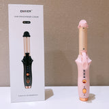 Pink Mini Hair Curler - Cordless, Adjustable Heat & USB Rechargeable
