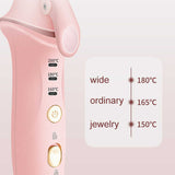 Pink Mini Hair Curler - Cordless, Adjustable Heat & USB Rechargeable