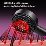 WN-02 Gray Red Light Therapy Comb - 3 Massage Modes, Rechargeable Hair Care