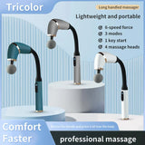 White Elbow Massage Gun - 1200mAh Portable Muscle Pain Relief & Recovery