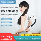 White Elbow Massage Gun - 1200mAh Portable Muscle Pain Relief & Recovery