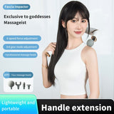White Elbow Massage Gun - 1200mAh Portable Muscle Pain Relief & Recovery
