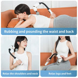 White Elbow Massage Gun - 1200mAh Portable Muscle Pain Relief & Recovery