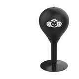 Monkey Design Punch Ball - Adjustable PU Leather Speed Bag with Stable Base