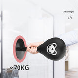 Monkey Design Punch Ball - Adjustable PU Leather Speed Bag with Stable Base