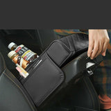 GT-6 Wine Red Car Armrest Storage Box - Universal Cushion with Cup Holder & Tissue Dispenser