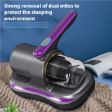 Blue Handheld Dust Mite Vacuum Cleaner - Cordless, High Suction Power, USB Rechargeable