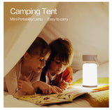 Yellow-Brown Rechargeable Camping Lantern - Portable LED Tent Light with Handle