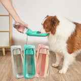 Pink Portable Dog Water Bottle - Leak-Proof Travel Pet Hydration Solution