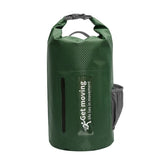 Green 10L Waterproof Dry Bag Backpack – Roll-Top for Kayaking, Beach & Travel