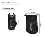 Green 10L Waterproof Dry Bag Backpack – Roll-Top for Kayaking, Beach & Travel