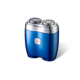 Blue Twin-Head Electric Shaver for Men - Portable & Rechargeable Compact Razor