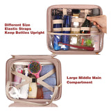 Black Multifunctional Travel Toiletry Organizer with Hanger and Large Storage Capacity