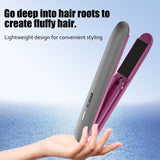 2-in-1 Hair Straightener and Curler, Portable with Adjustable Heat