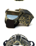 Black Sleek Black Full-Face Snow Goggles with Mirror Lens - Ultimate Protection and Comfort