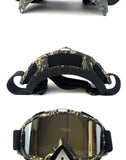 Black Sleek Black Full-Face Snow Goggles with Mirror Lens - Ultimate Protection and Comfort