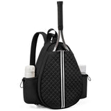 Black Waterproof Tennis Backpack - Lightweight Sling & Backpack for Men/Women (Accessories Not Included)
