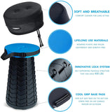 Black/Red Foldable Stool – 100 Buckles, Lightweight & Portable for Camping, Travel