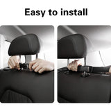 Grey Car Trunk Organizer – Large Hanging Storage Bag with Mesh Pockets & Backseat Access