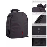 Water-Resistant DSLR Camera Backpack w/Tripod Holder - Green Lining, Lightweight