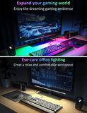 1 Piece RGB LED Gaming Light Bar - Dual Color Temperature & Adjustable RGB Effects, USB-Powered Backlight for Monitors, Remote & Button Control, 30cm Lightweight Design