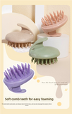 2-Piece Purple Wheat Straw Hair Set – Detangling Comb, Massage Brush & V-Comb