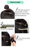 4 Pcs Set Brown High-Quality Wavy Clip-In Hair Extensions Set - 50cm, 200g, Synthetic Fiber - Voluminous Beach Waves for Instant Hair Makeover