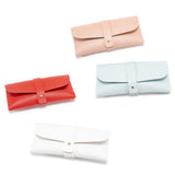 3-Piece Grey Chic & Sleek PU Leather Soft Eyeglass Case - Protective Pouch for Sunglasses & Reading Glasses