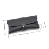 3-Piece Grey Chic & Sleek PU Leather Soft Eyeglass Case - Protective Pouch for Sunglasses & Reading Glasses