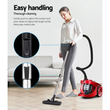 New 2200W VACUUM CLEANER BAGLESS CYCLONE CYCLONIC Handheld Vax HEPA Filter Red