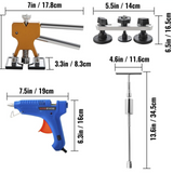 VEVOR 89PC Dent Removal Puller Kits Car Body Repair Tools PDR Rods Lifter&Slider.