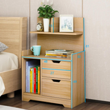 Wooden Bedside Table with Chest of Drawers Shelf Tallboy Cabinet Bedroom Storage.