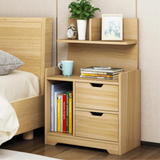 Wooden Bedside Table with Chest of Drawers Shelf Tallboy Cabinet Bedroom Storage.