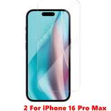 2xTempered Glass Screen Protector Fr iPhone 17 16 15 14 13 12 11 XR Pro Max Plus
