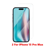 2xTempered Glass Screen Protector Fr iPhone 17 16 15 14 13 12 11 XR Pro Max Plus
