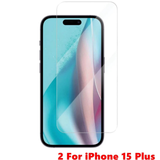 2xTempered Glass Screen Protector Fr iPhone 17 16 15 14 13 12 11 XR Pro Max Plus