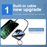 Wireless Power Bank 20000mAh Dual USB Fast Portable Phone LED Battery Charger
