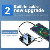 Wireless Power Bank 20000mAh Dual USB Fast Portable Phone LED Battery Charger