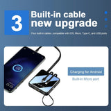 Wireless Power Bank 20000mAh Dual USB Fast Portable Phone LED Battery Charger