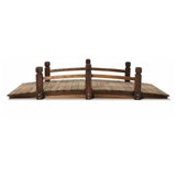 Wooden Garden Bridge Rustic Outdoor Feature 160Kg Weight Limit Classic Landscape