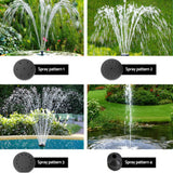 30W Solar Powered Water Pond Pump With Battery Outdoor Submersible Fountains NEW