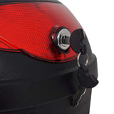 36L Motorcycle Motorbike Helmet Rear Top Box Luggage Storage Case Lockable Black