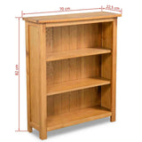 3 Tier Wooden Bookcase Book Shelf Home Furniture Storage Timber Oak Display Unit